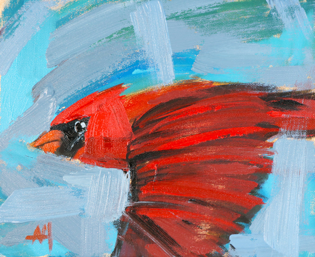 Cardinal Flight Time Lapse