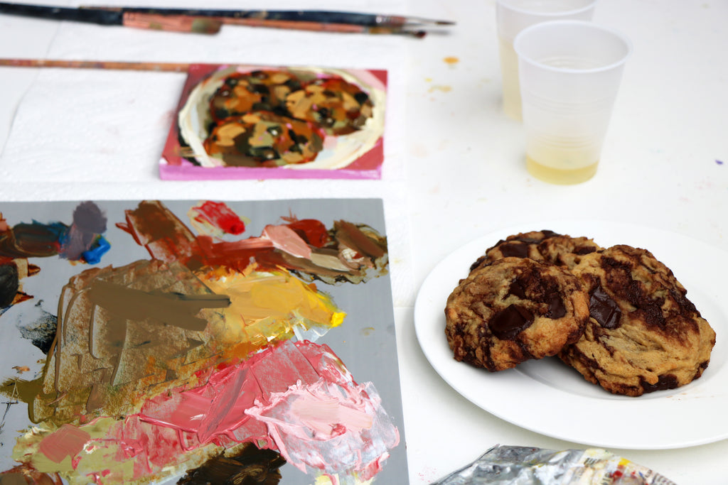 Painting Chocolate Chunk Cookies