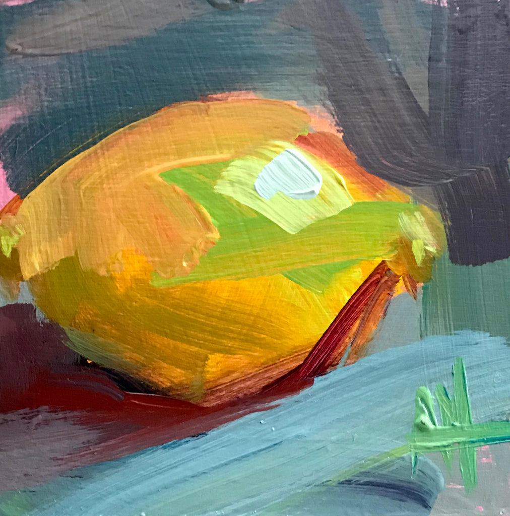 Lemon Still Life in Acrylic