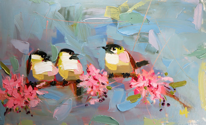 Painting Chickadees