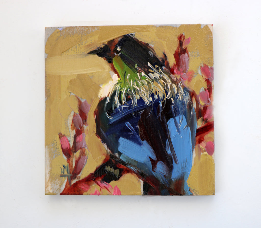 Painting a Tui Bird