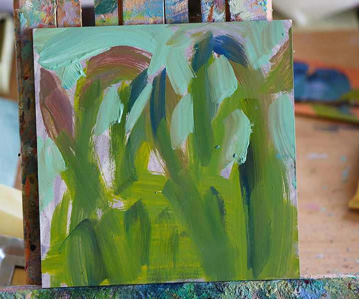 Aparagus Still Life on the Easel