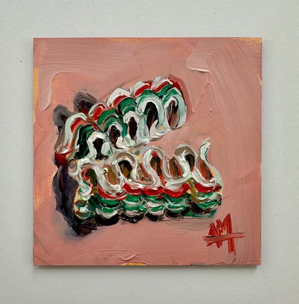 Ribbon Candy Original Painting by Angela Moulton