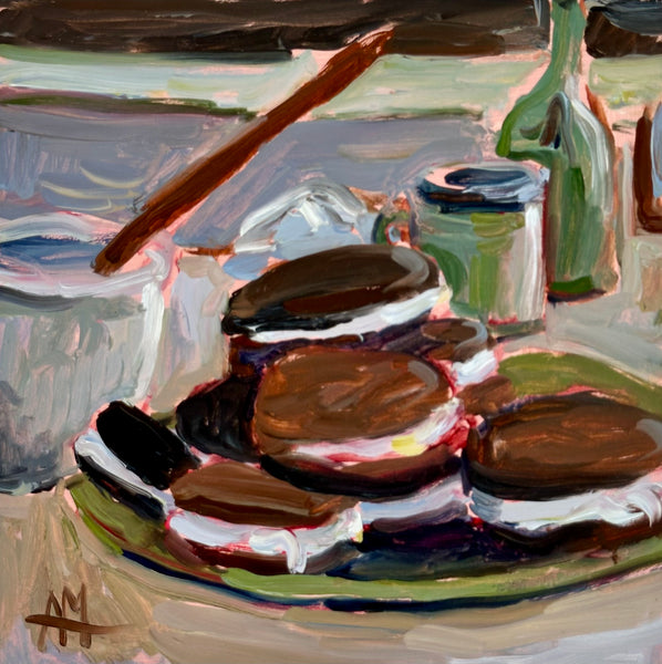 Whoopie Pies Original Painting by Angela Moulton
