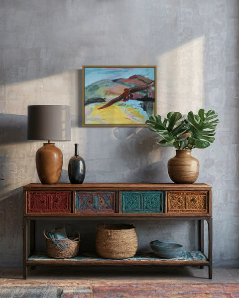 Passing Through Original Oil Painting by Angela Moulton