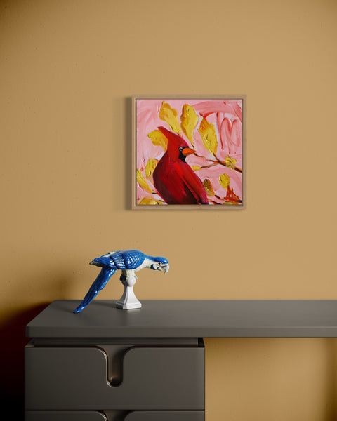 Cardinal no. 504 Original Painting by Angela Moulton