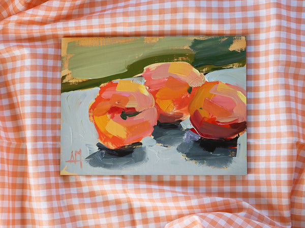 Apricot Trio Original Painting by Angela Moulton