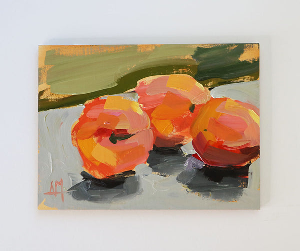 Apricot Trio Original Painting by Angela Moulton