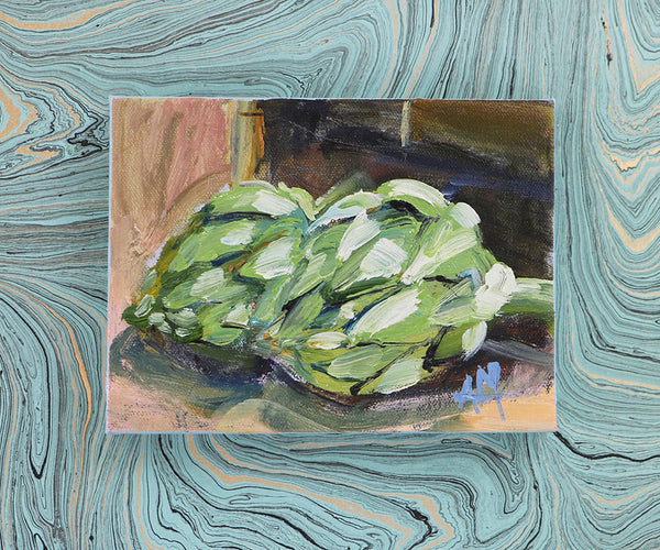 Artichokes Original Painting by Angela Moulton