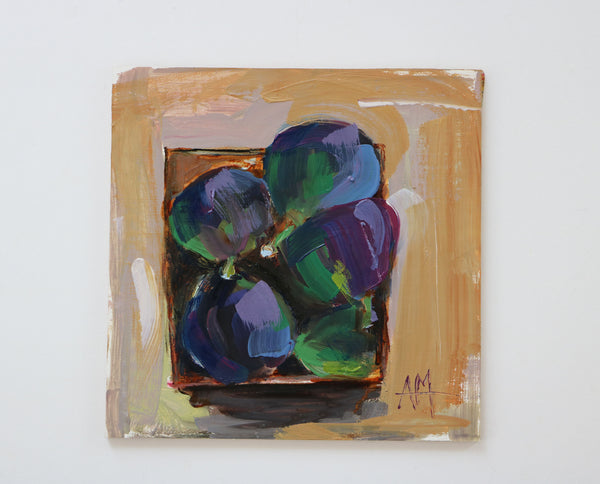 Basket of Figs Original Oil Painting by Angela Moulton