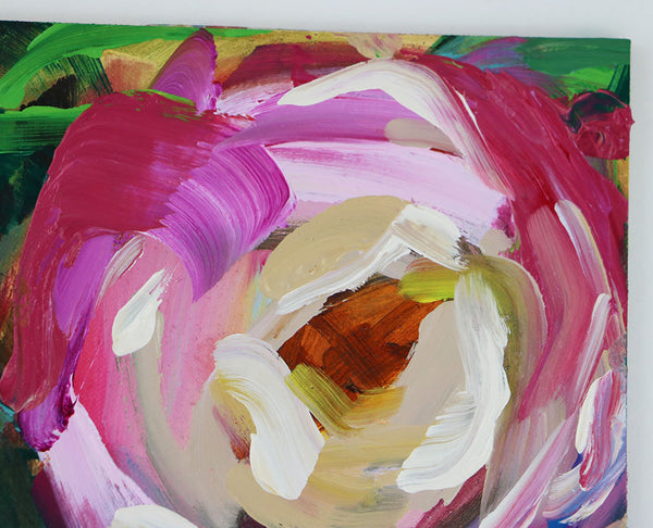Blushing Roses Original Painting by Angela Moulton