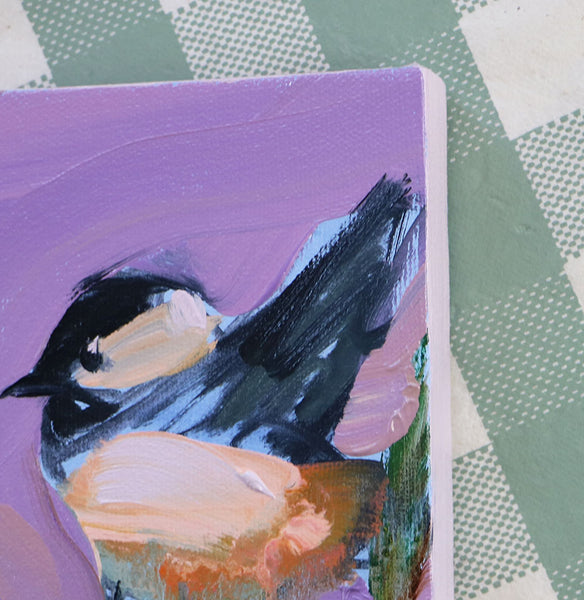 Chickadee Friends Original Painting by Angela Moulton