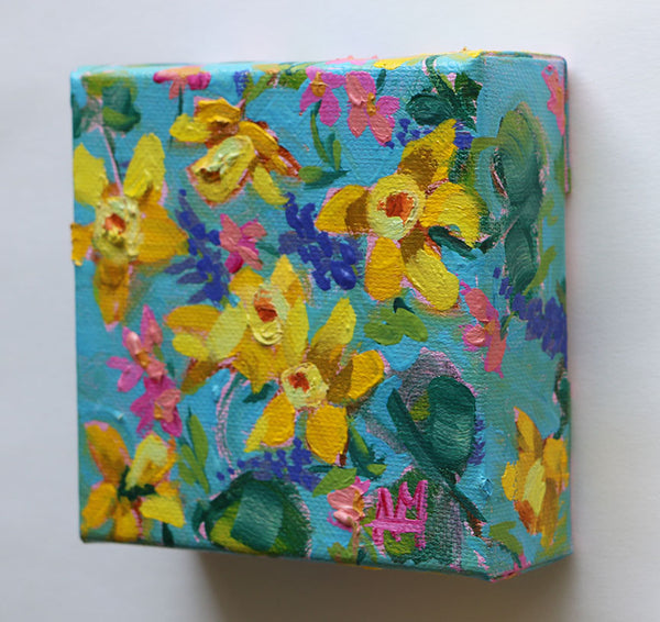 Daffodil Mini Original Painting by Angela Moulton