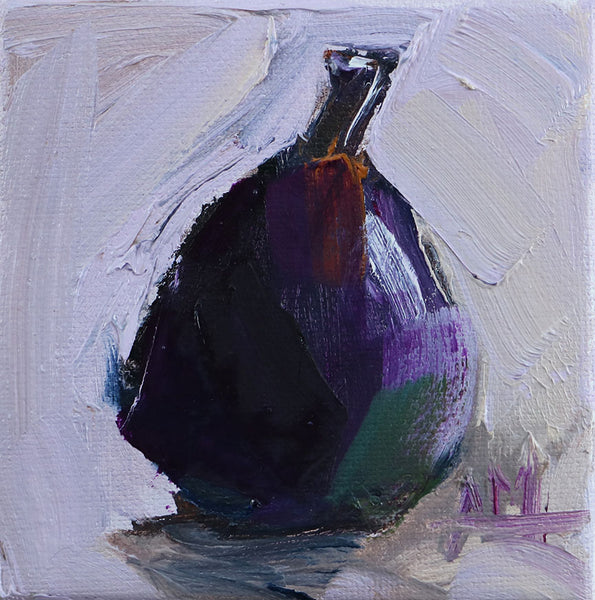 Fig Still Life Mini Original Painting by Angela Moulton