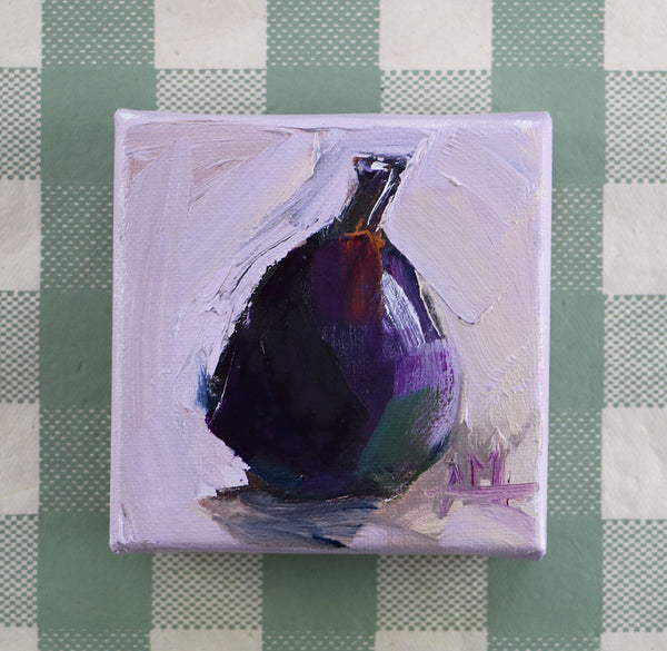 Fig Still Life Mini Original Painting by Angela Moulton