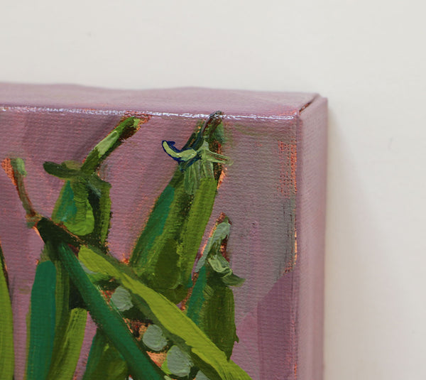 Garden Peas Original Painting by Angela Moulton