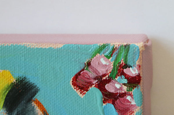 Goldcrest and Berries Original Painting by Angela Moulton
