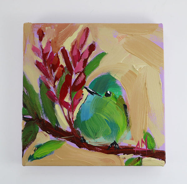 Happy Tropical Bird Original Painting by Angela Moulton