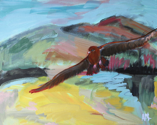 Passing Through Original Oil Painting by Angela Moulton