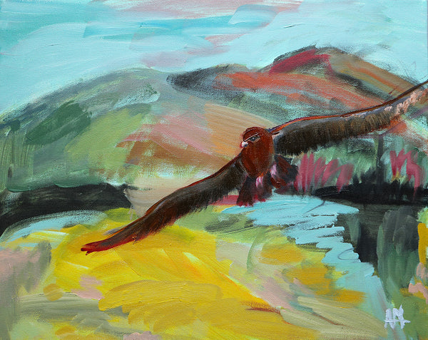 Passing Through Original Oil Painting by Angela Moulton