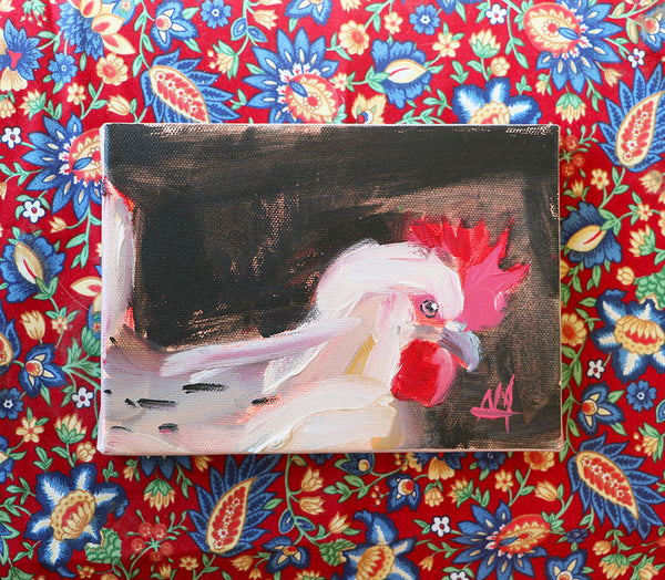 Henny Penny Original Oil Painting by Angela Moulton