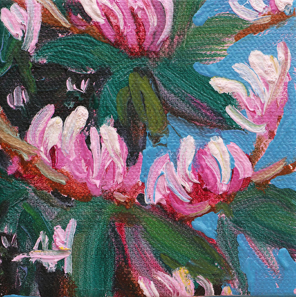 Honeysuckle Original Painting by Angela Moulton