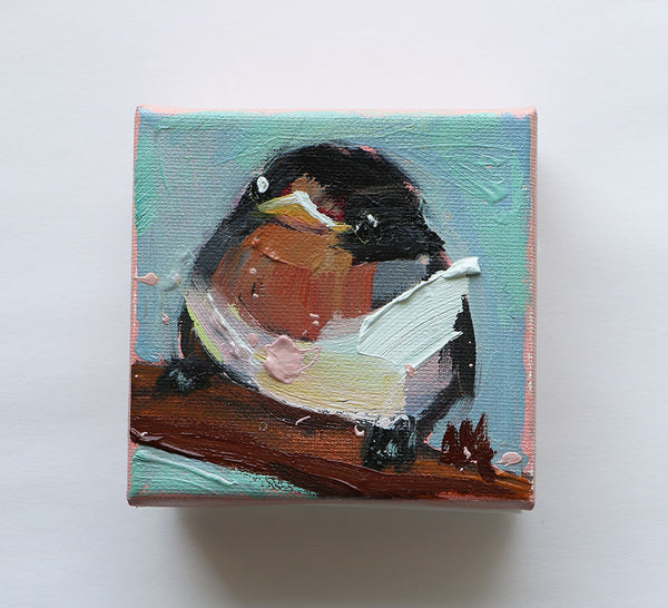 Howdy Barn Swallow Original Painting by Angela Moulton
