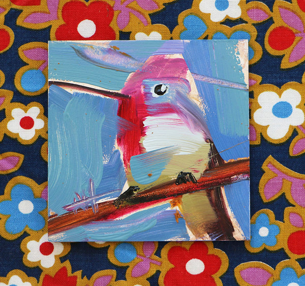 Hummingbird Original Oil Painting by Angela Moulton