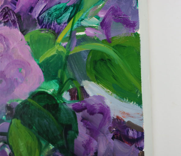 Lilacs and Watermelon Original Painting by Angela Moulton