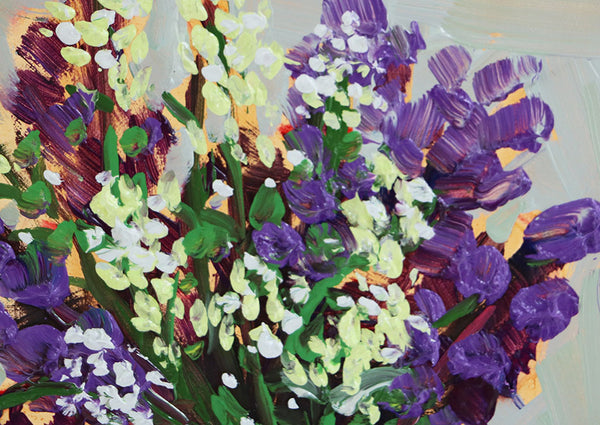 Mountain Wildflowers Original Painting by Angela Moulton