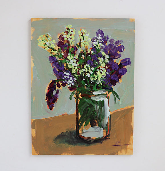 Mountain Wildflowers Original Painting by Angela Moulton