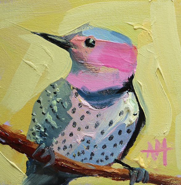 Northern Flicker Original Painting by Angela Moulton