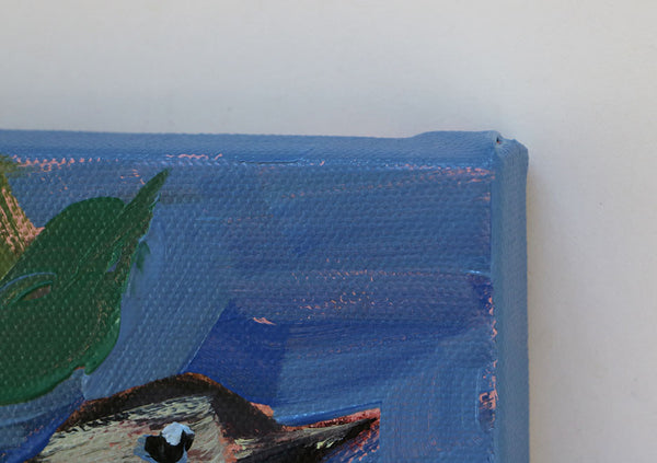 Nuthatch on Blue Original Painting by Angela Moulton