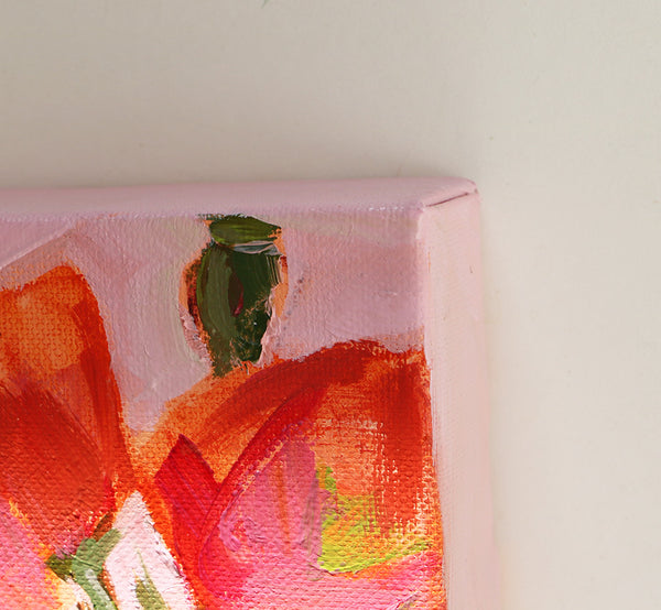 Orange Poppies Original Painting by Angela Moulton