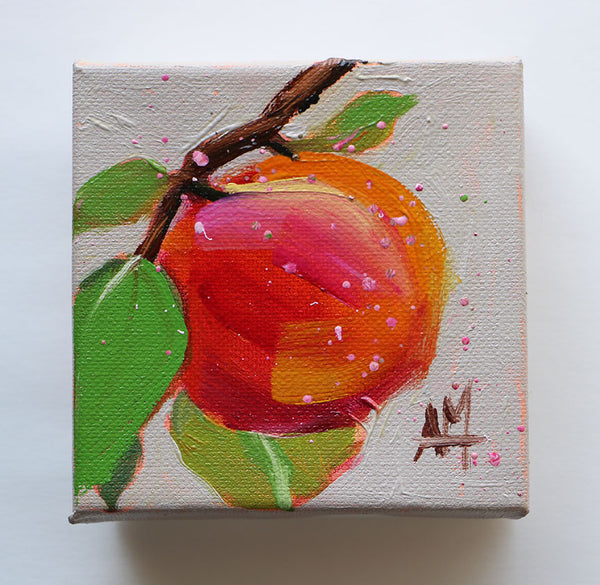 Georgia Peach Original Painting by Angela Moulton