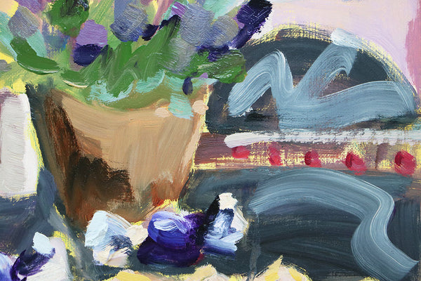 Chocolate Plum Candies Original Painting by Angela Moulton