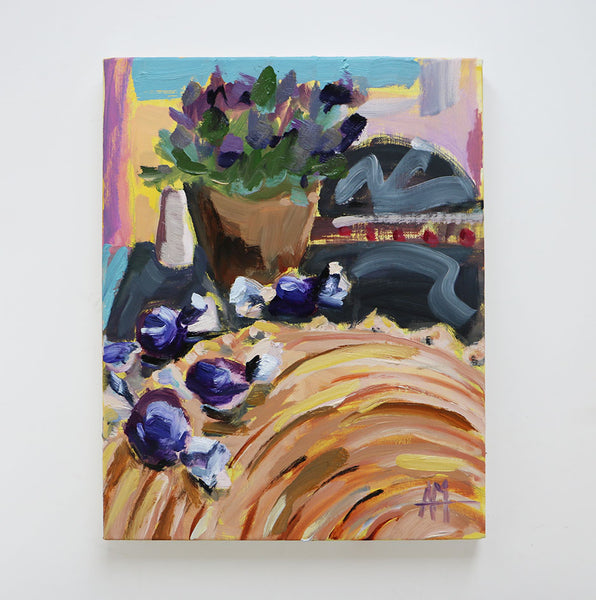 Chocolate Plum Candies Original Painting by Angela Moulton