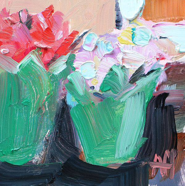 Primroses Original Painting by Angela Moulton