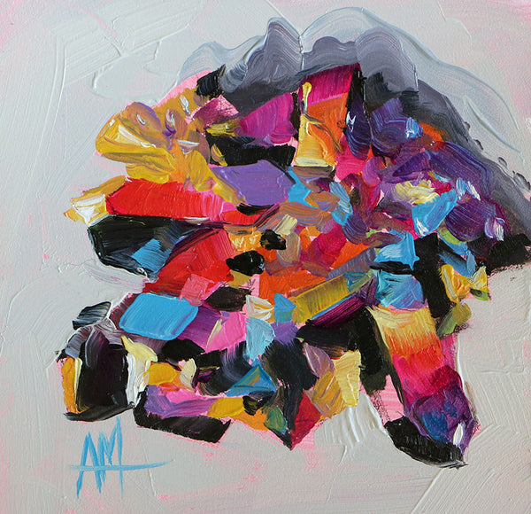 Quartz Gemstone Original Painting by Angela Moulton