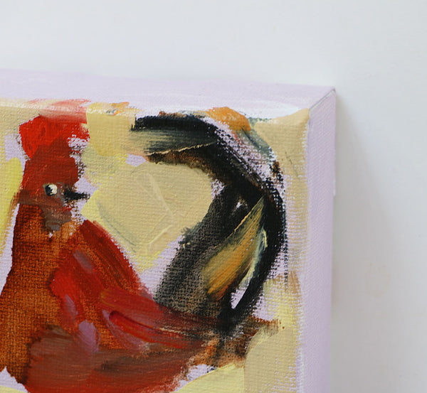 Rooster with Side Eye Original Painting by Angela Moulton