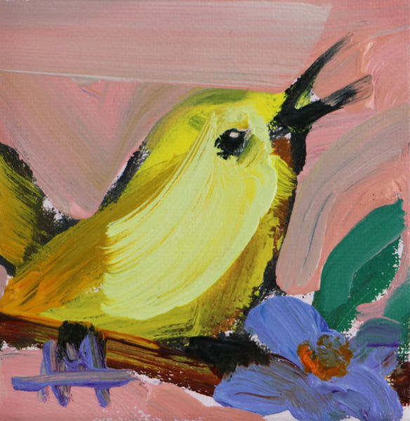 Yellow Warbler Original Painting by Angela Moulton